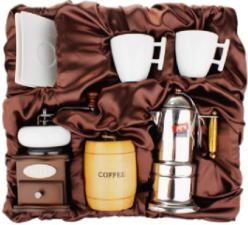 Moka +2 Cups+Grinder+Barrel+ Burner , Without Logo On Package
